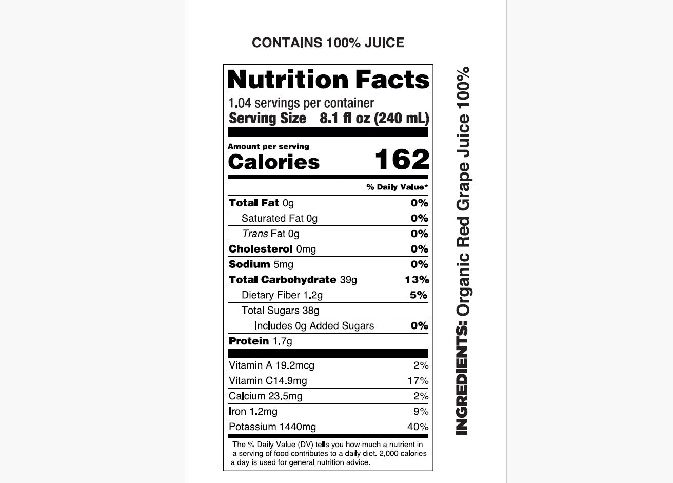 Pure Organic Grape Juice - Pomona Organic Juices
