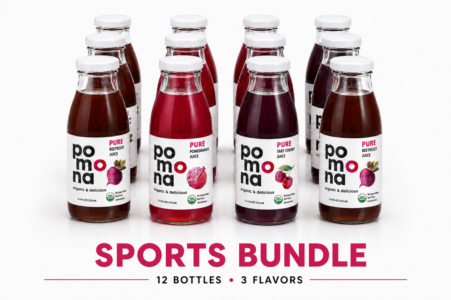 Sport Bundle (4 Beet + 4 Tart Cherry + 4 Pomegranate) - 12 Pack